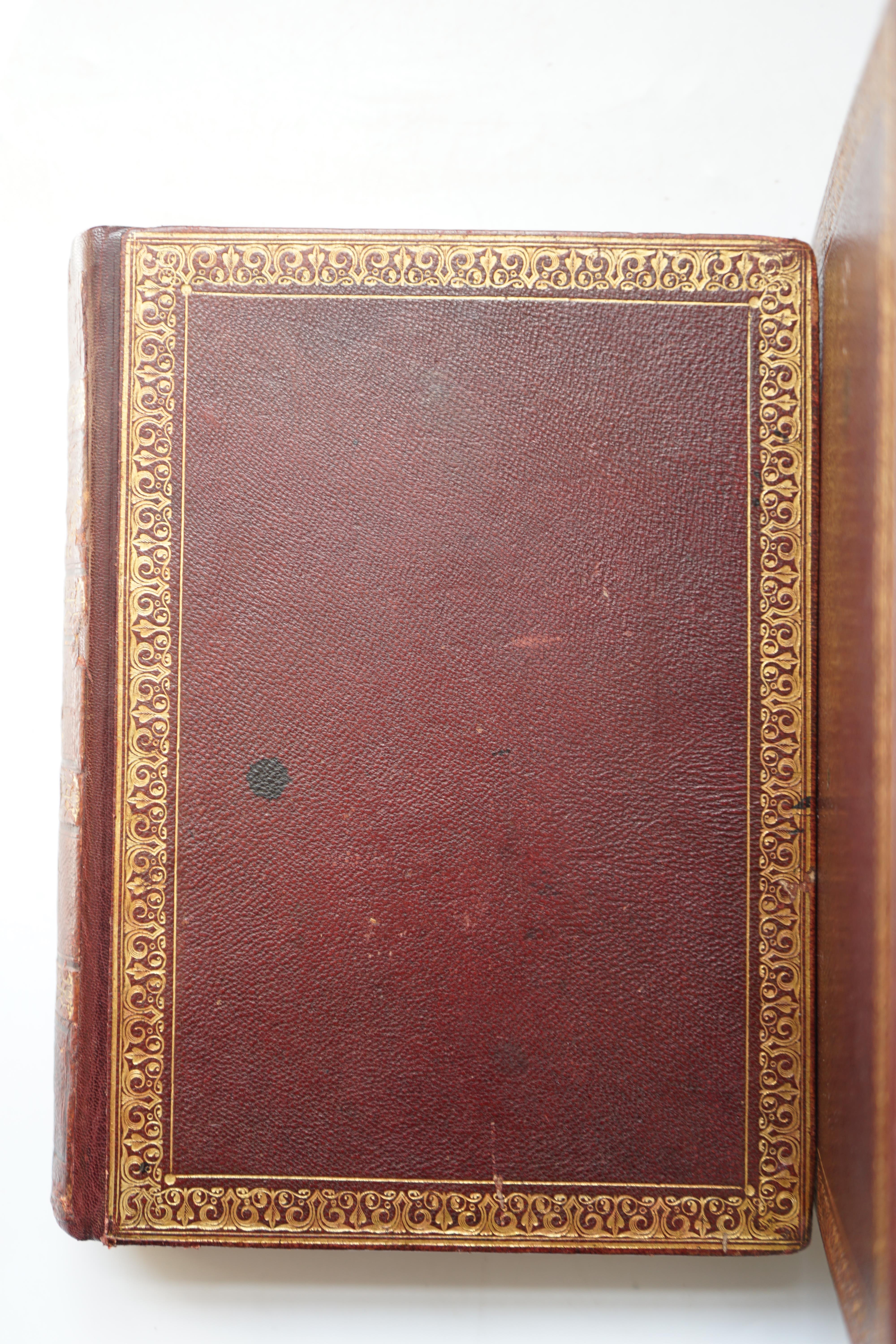 Brockedon, William - Finden’s Illustrations of the Life and Work of Lord Byron, 3 vols, 8vo, red morocco gilt, with 122 steel engraved plates, John Murray, London, 1833